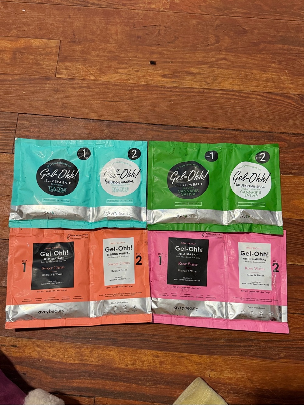 Jelly Spa Bath Exfoliant & Scrub Pack - Assorted Teal, Green, Coral, Pink